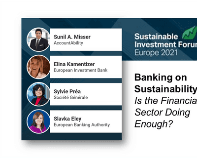 AccountAbility Moderates "Banking on Sustainability" Panel on Financial Services' Role in Advancing ESG card image