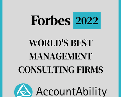 Forbes Recognizes AccountAbility as One of the World's Best Management Consulting Firms for 2022 card image