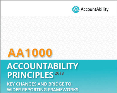 AccountAbility Releases Document on Key Changes Introduced in the AA1000AP (2018) and Bridge to Sustainability Reporting card image