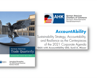 German American Trade Magazine: Q&A with AccountAbility CEO, Sunil A. Misser card image