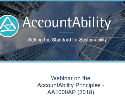 Introducing the AA1000 AccountAbility Principles: Webinar Recording card image